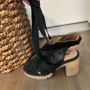 Free People Lace Up Heels